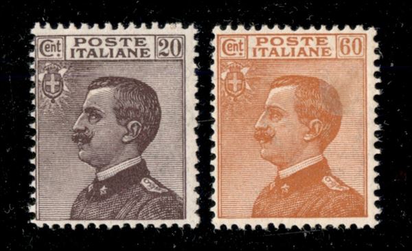 1926 � Michetti (204f+205f) � serie completa � i due valori con decalchi � gomma integra