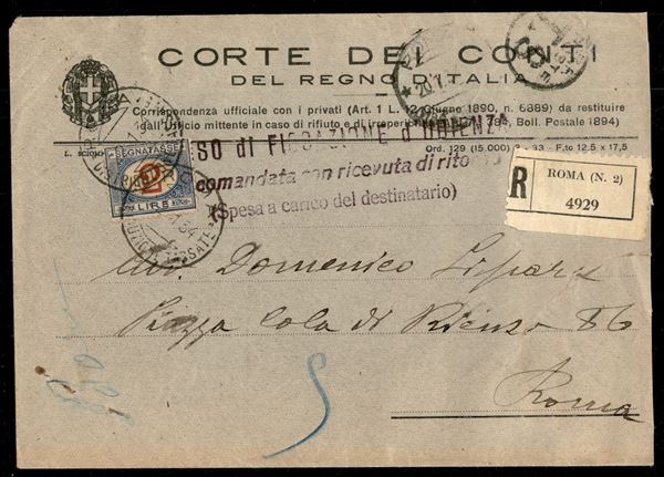 ITALIA / Regno / Vittorio Emanuele III / Segnatasse