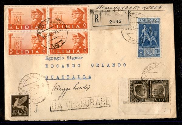 ITALIA / Colonie / Libia / Posta ordinaria + aerea