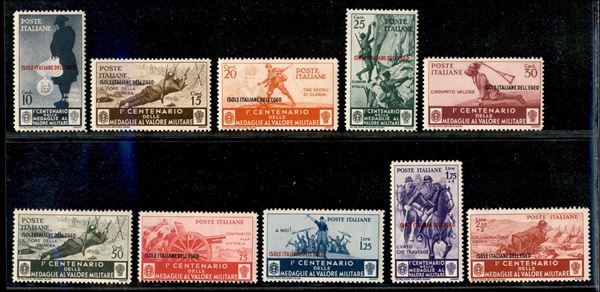 ITALIA / Colonie / Egeo / Posta ordinaria + aerea
