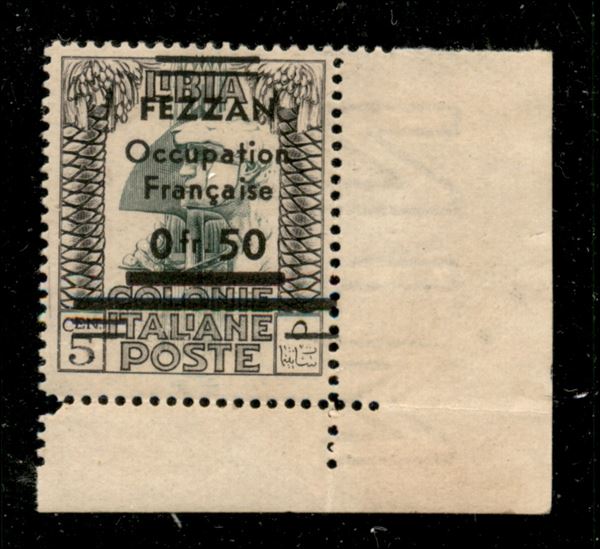 ITALIA / Occupazioni straniere delle colonie / Occupazione Francese / Fezzan / Posta ordinaria