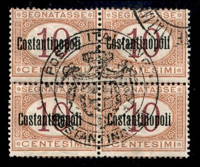Italia / Uffici Postali All'estero / Levante / Costantinopoli / Segnatasse