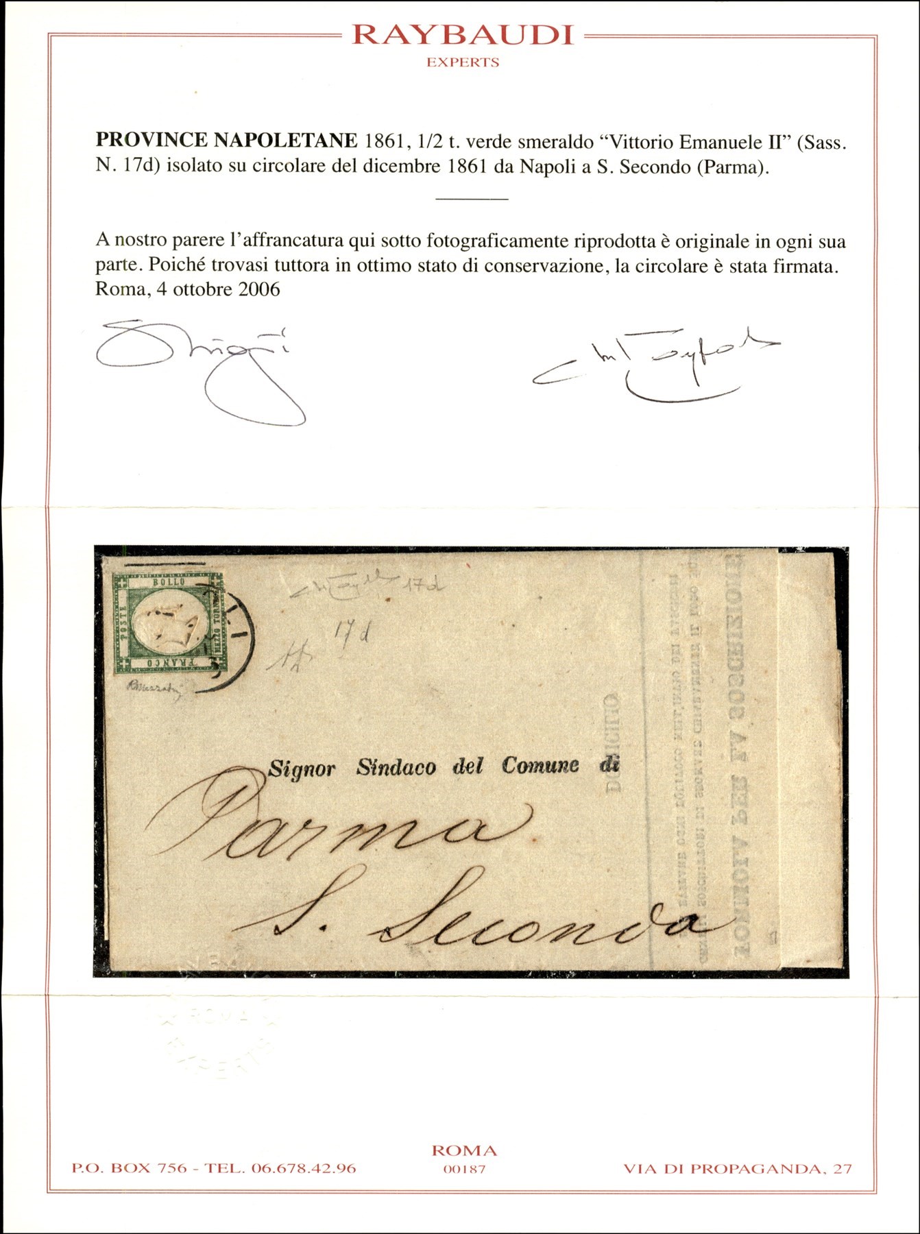 ITALIA / Antichi Stati Italiani / Napoli / Posta ordinaria