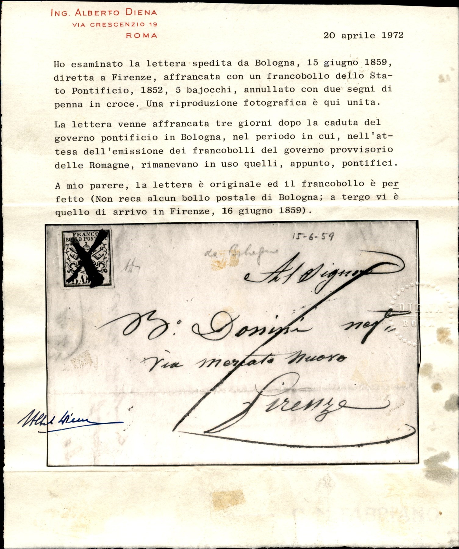 ITALIA / Antichi Stati Italiani / Romagne / Governo Provvisorio / Posta ordinaria