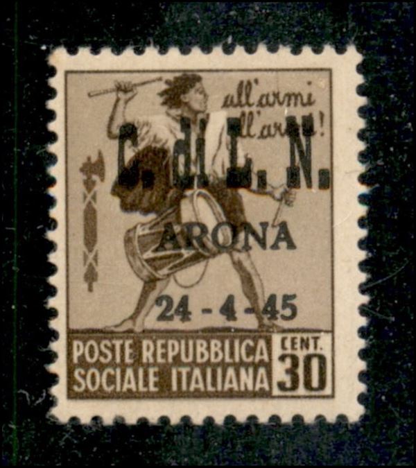 ITALIA / C.L.N. / Arona / Posta ordinaria