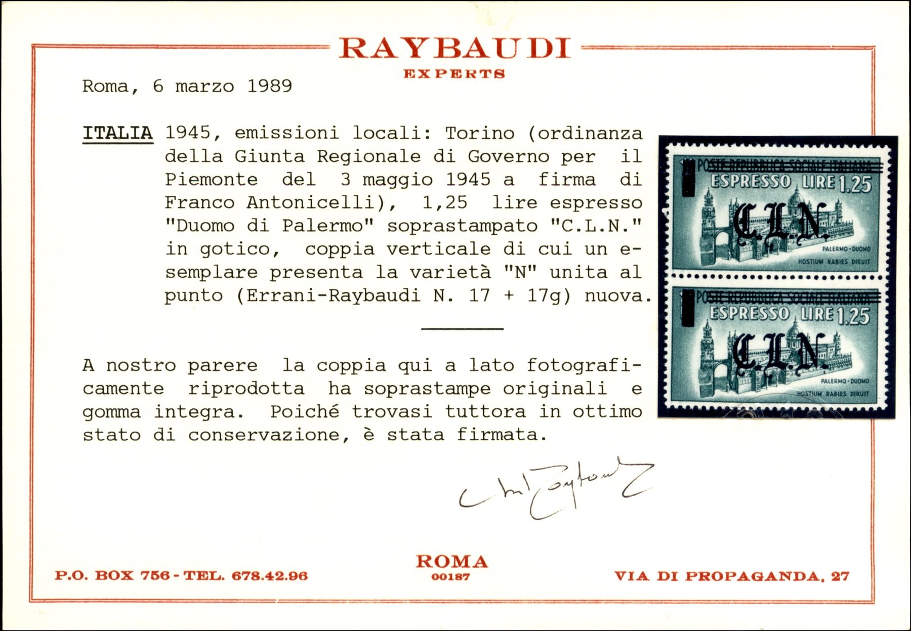 Italia / C.L.n. / Torino / Espressi