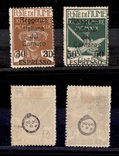 Italia / Occupazioni i Guerra Mondiale / Fiume / Espressi
