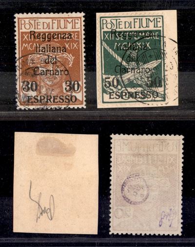 Italia / Occupazioni i Guerra Mondiale / Fiume / Espressi