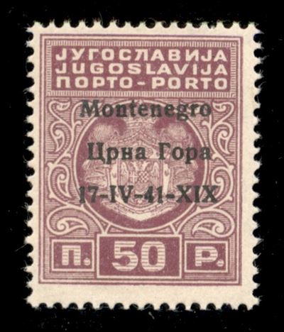Italia / Occupazioni II Guerra Mondiale / Montenegro / Segnatasse